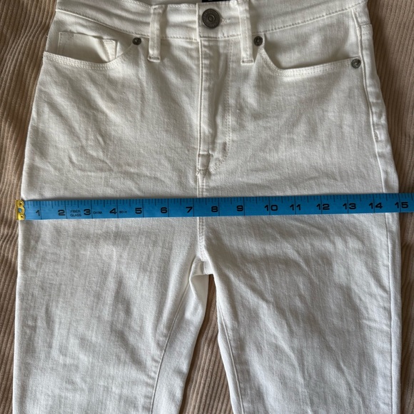 BDG Twig High Rise Crop Skinny Jeans Jeggings Ivory White Size 25 - Picture 8 of 12